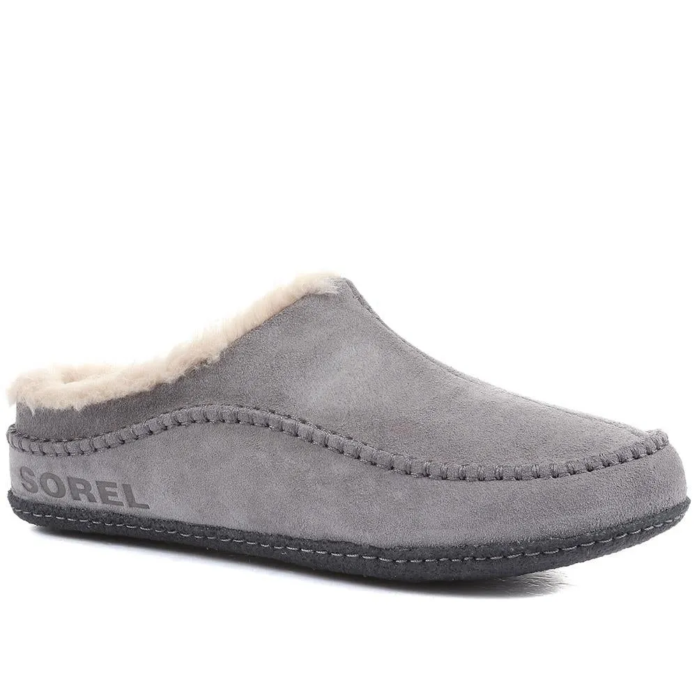 Lanner Ridge Suede Slippers - COLUM36503 / 323 188 - Quarry-Black sold by Jones Bootmaker product image thumbnail 2
