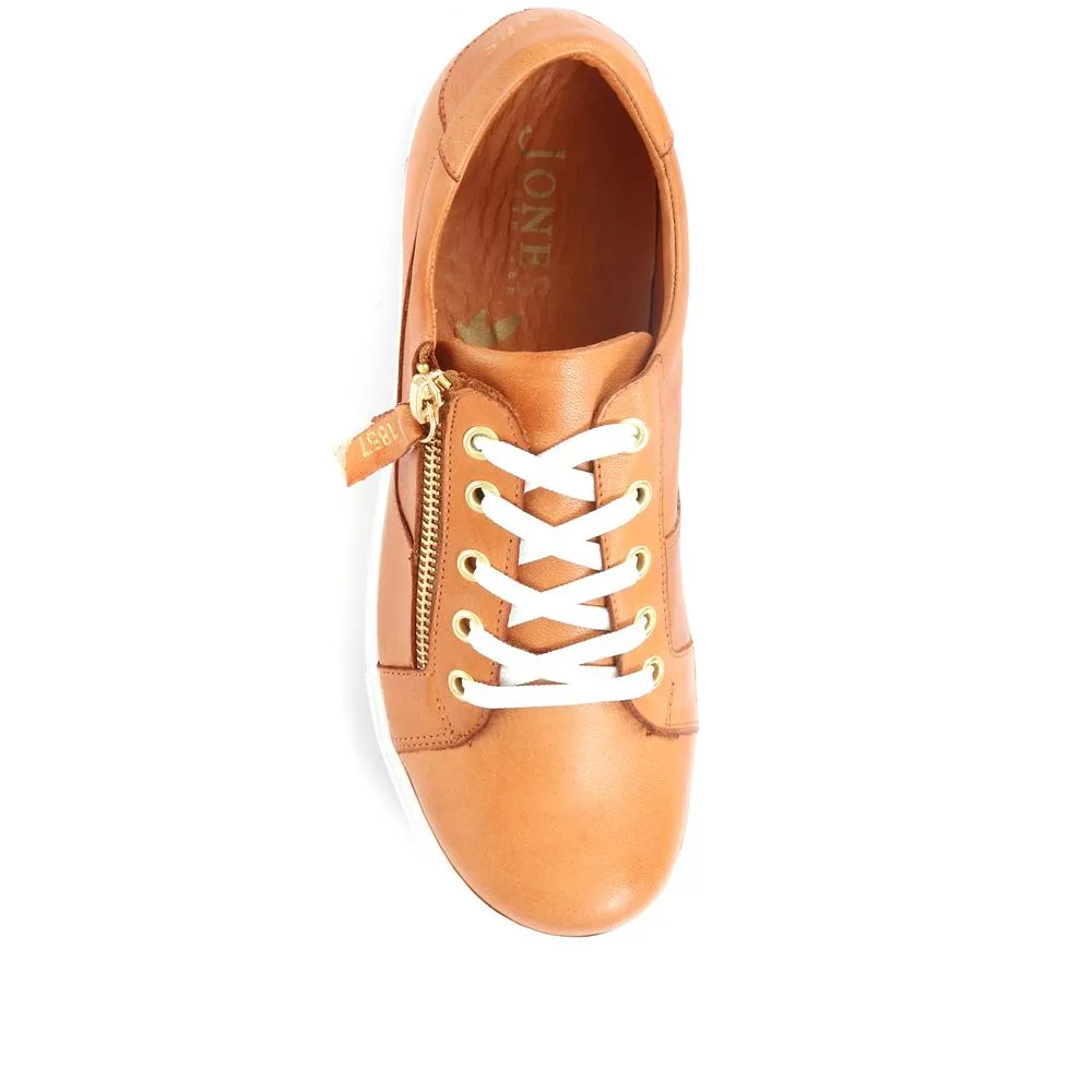 Padova Leather Lace-Up Trainers - PADOVA / 320 235 - Tan sold by Jones Bootmaker product image thumbnail 5