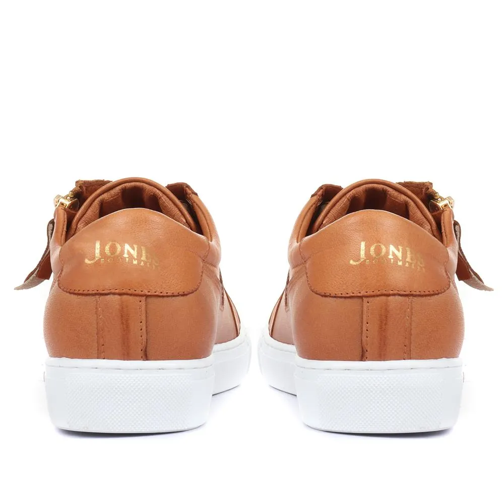 Padova Leather Lace-Up Trainers - PADOVA / 320 235 - Tan sold by Jones Bootmaker product image thumbnail 3