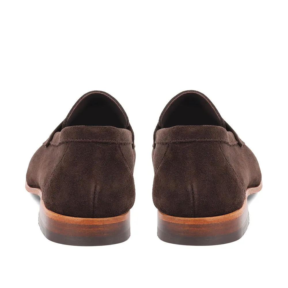 Cristo Leather Penny Loafers - CRISTO / 321 995 - Brown Suede sold by Jones Bootmaker product image thumbnail 3