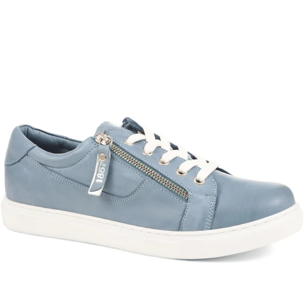 Padova Leather Lace-Up Trainers - PADOVA / 320 235 - Ink Blue sold by Jones Bootmaker product image thumbnail 2
