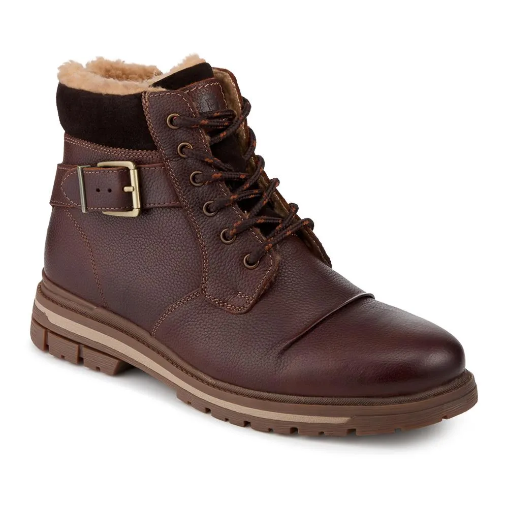 Warm Lined Leather Lace Up Boots - RNB42019 / 328 051 - Brown sold by Jones Bootmaker product image thumbnail 2
