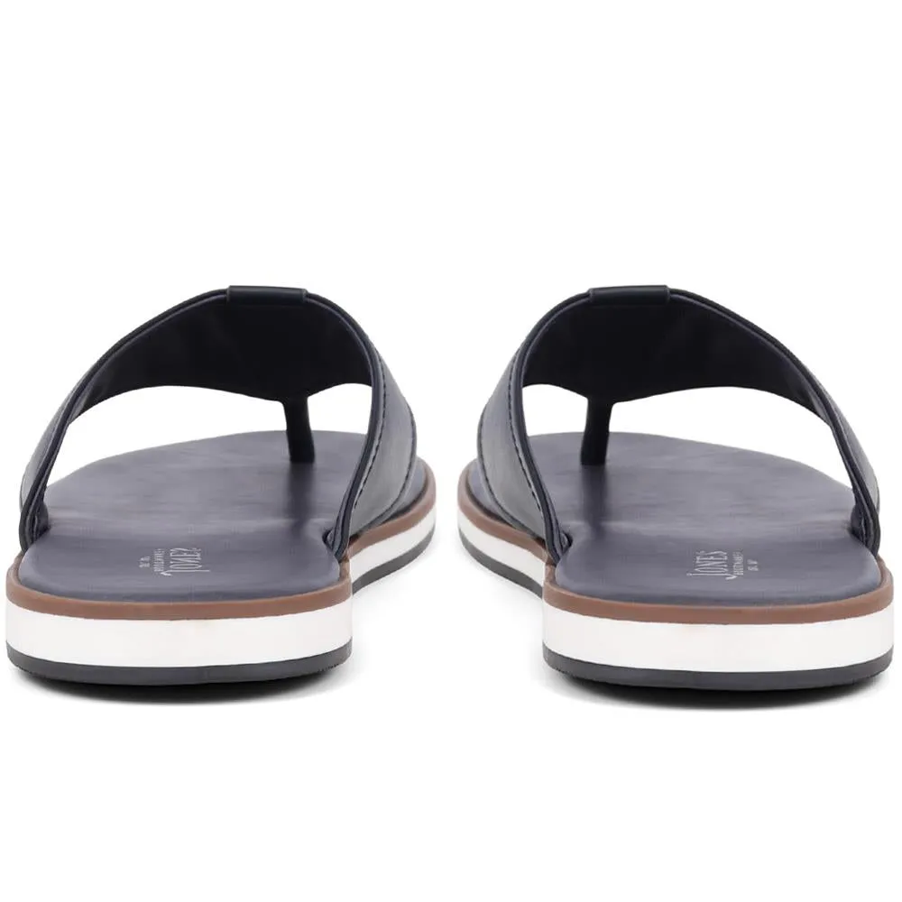 Wealdstone Leather Toe-Post Sandals - WEALDSTONE / 325 004 - Navy sold by Jones Bootmaker product image thumbnail 3