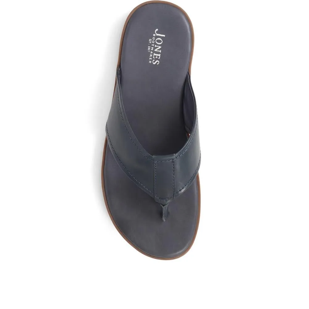 Wealdstone Leather Toe-Post Sandals - WEALDSTONE / 325 004 - Navy sold by Jones Bootmaker product image thumbnail 5