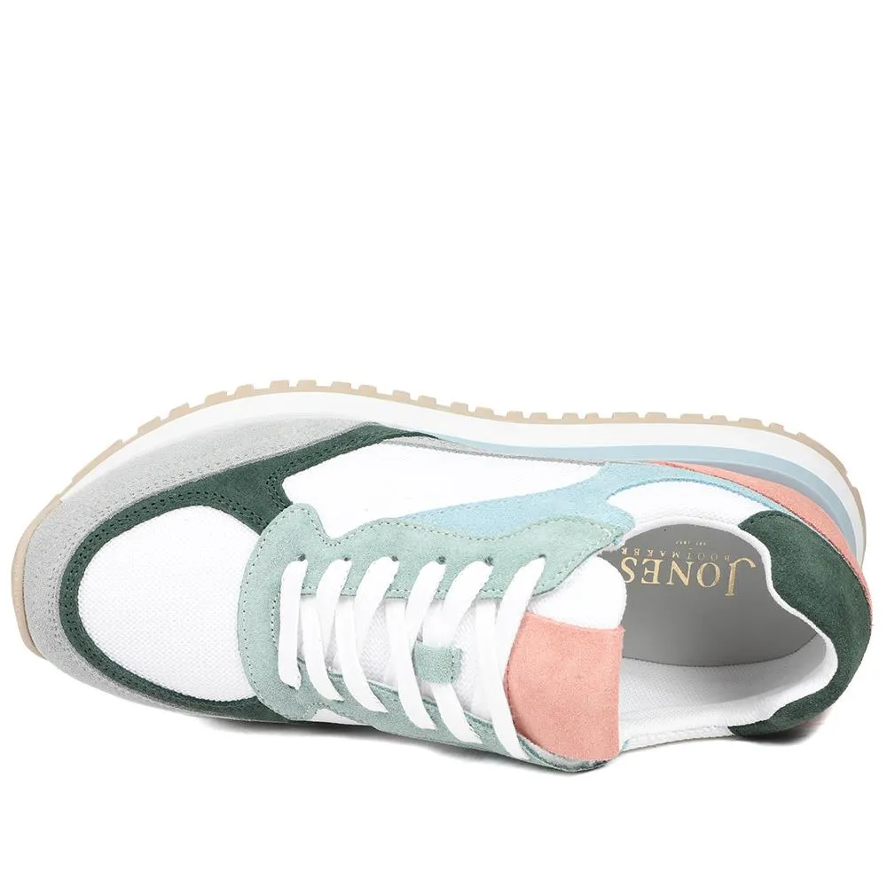 Asha Leather Wedge Trainers - ASHA / 329 137 - White Multi sold by Jones Bootmaker product image thumbnail 4