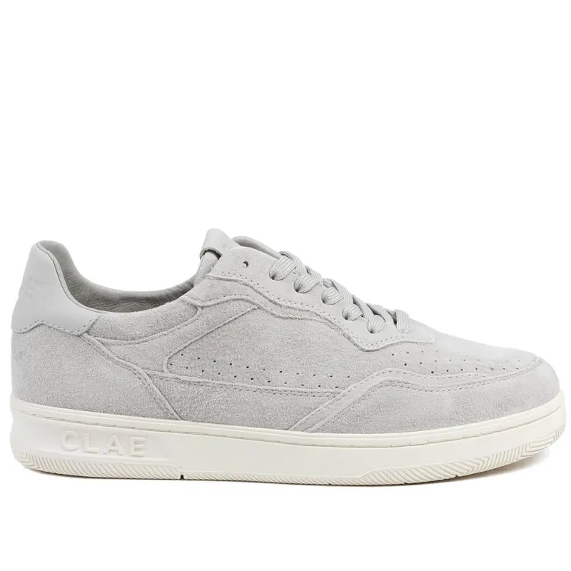 Clae Haywood Leather Lace Up Trainers - CLAGB43502 / 329 183 - Grey Suede sold by Jones Bootmaker