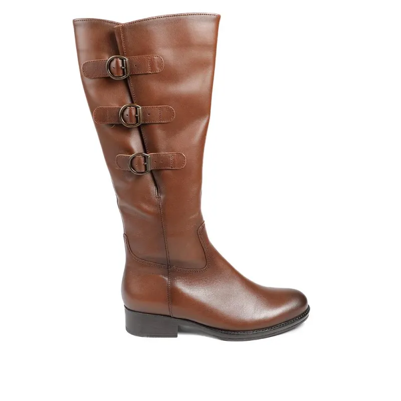 Adieu Leather Knee High Boots - GAB36505 / 322 688 - Tan made by Jones Bootmaker