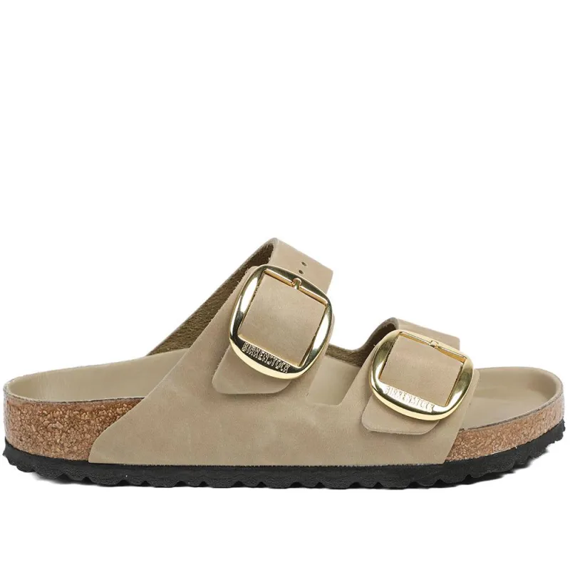 Leather Slide Mule Sandals - BIRK43500 / 328 791 - Tobacco made by Birkenstock