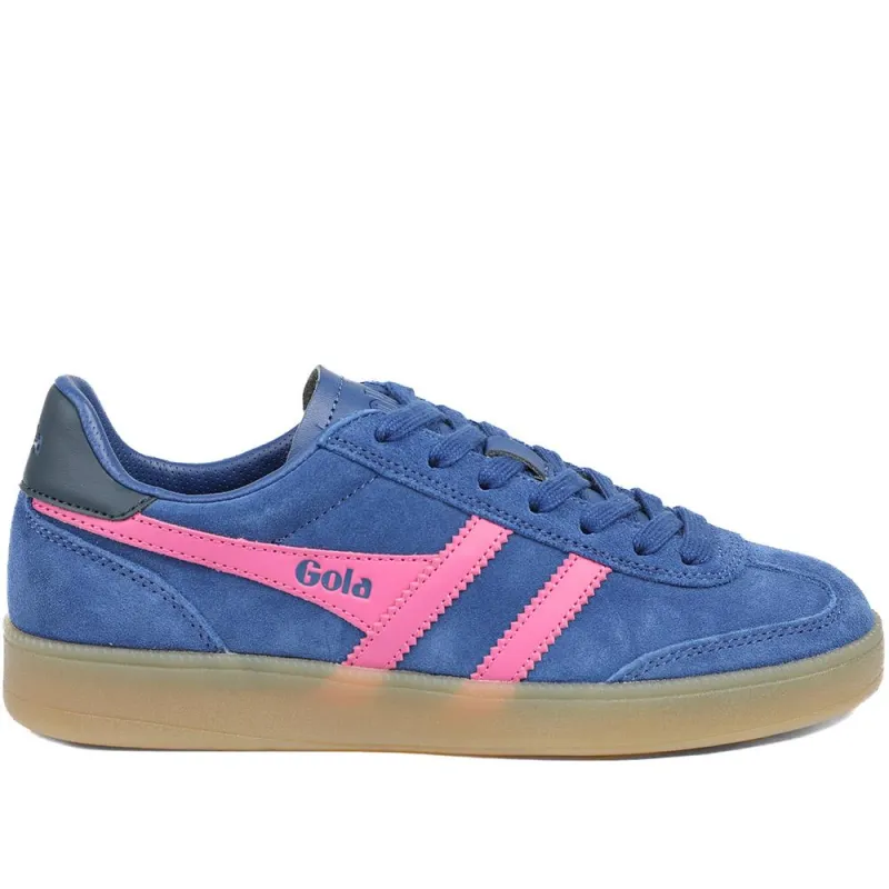Gola Viper Leather Lace Up Trainers - JAC42501 / 327 785 - Navy made by Gola