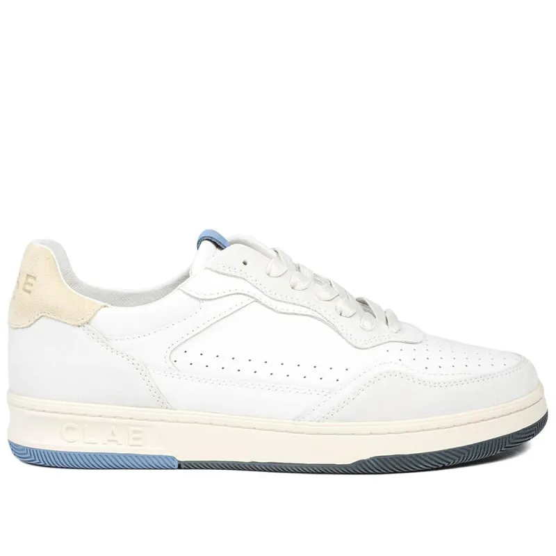 Clae Haywood Leather Lace Up Trainers - CLAGB43502 / 329 183 - Beige made by Clae