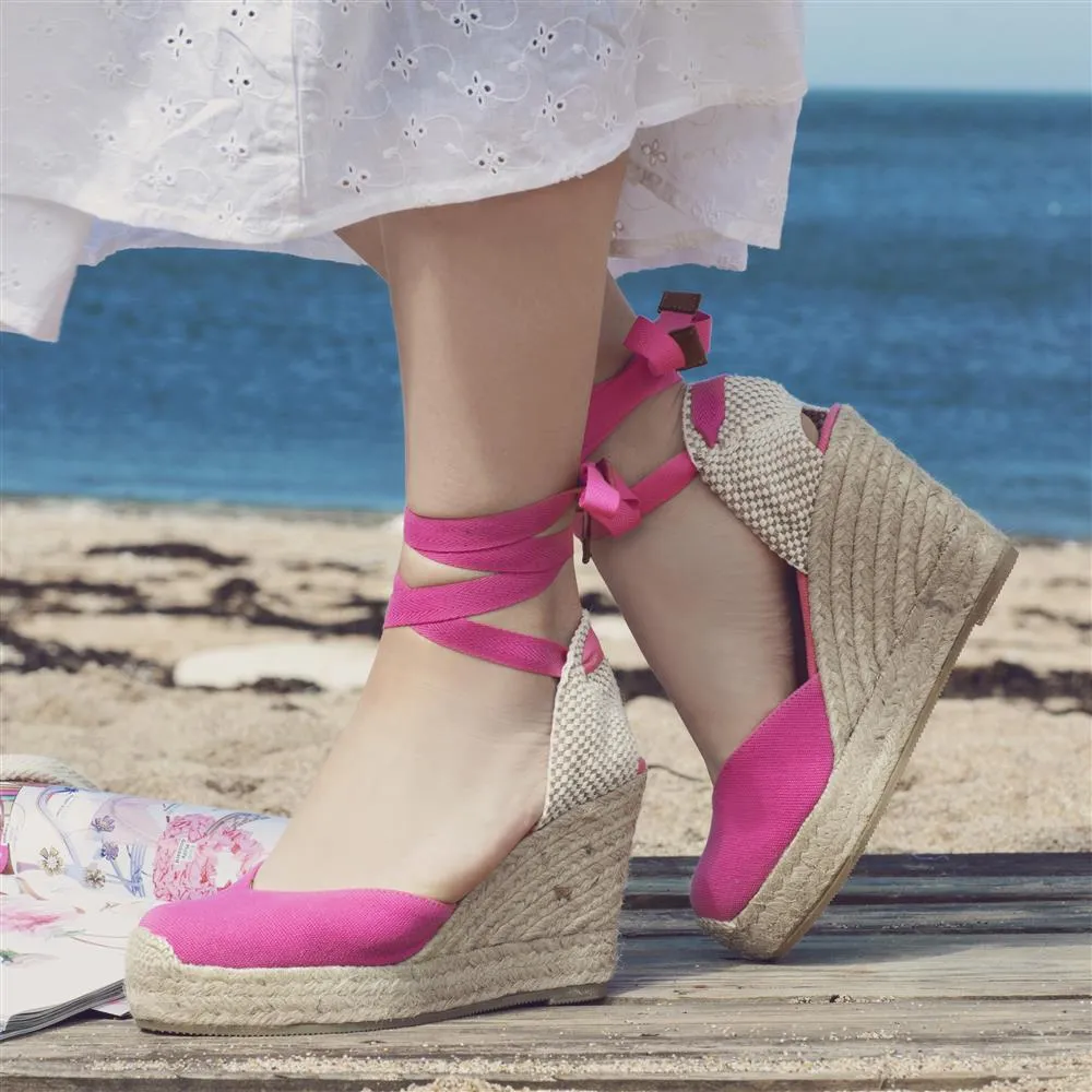 Alyssa Wedge Espadrille Sandals - ALYSSA / 320 328 - Pink sold by Jones Bootmaker product image thumbnail 5