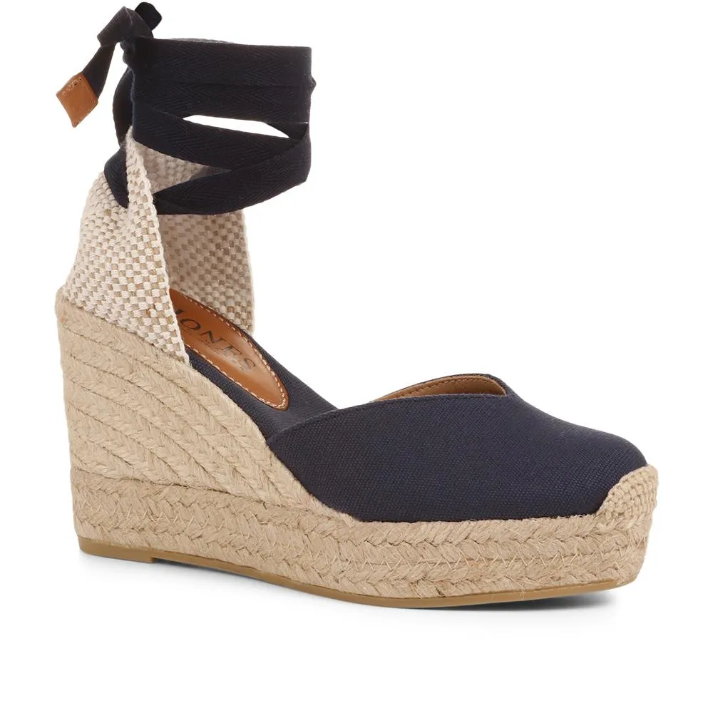 Alyssa Wedge Espadrille Sandals - ALYSSA / 320 328 - Navy sold by Jones Bootmaker product image thumbnail 2
