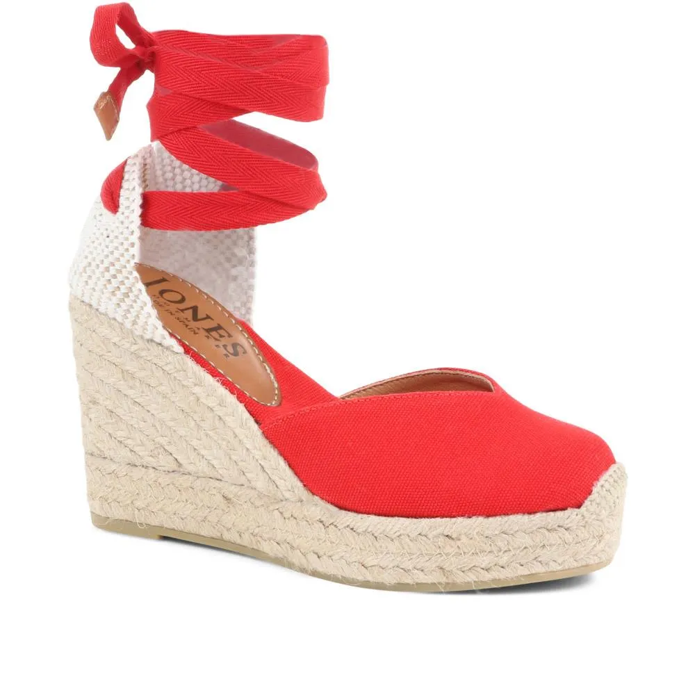 Alyssa Wedge Espadrille Sandals - ALYSSA / 320 328 - Red sold by Jones Bootmaker product image thumbnail 2