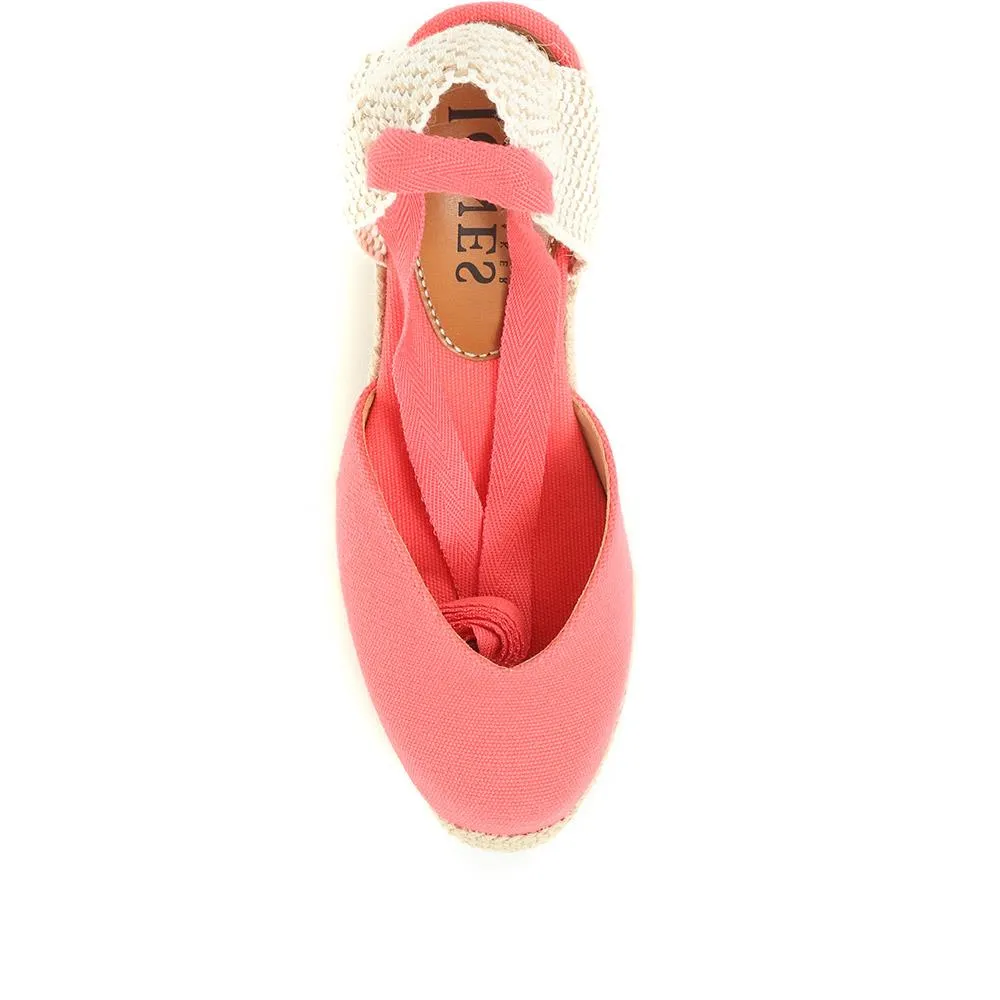 Alyssa Wedge Espadrille Sandals - ALYSSA / 320 328 - Coral sold by Jones Bootmaker product image thumbnail 4