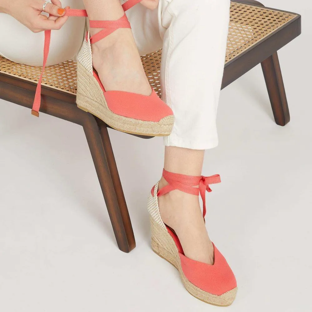 Alyssa Wedge Espadrille Sandals - ALYSSA / 320 328 - Coral sold by Jones Bootmaker product image thumbnail 5