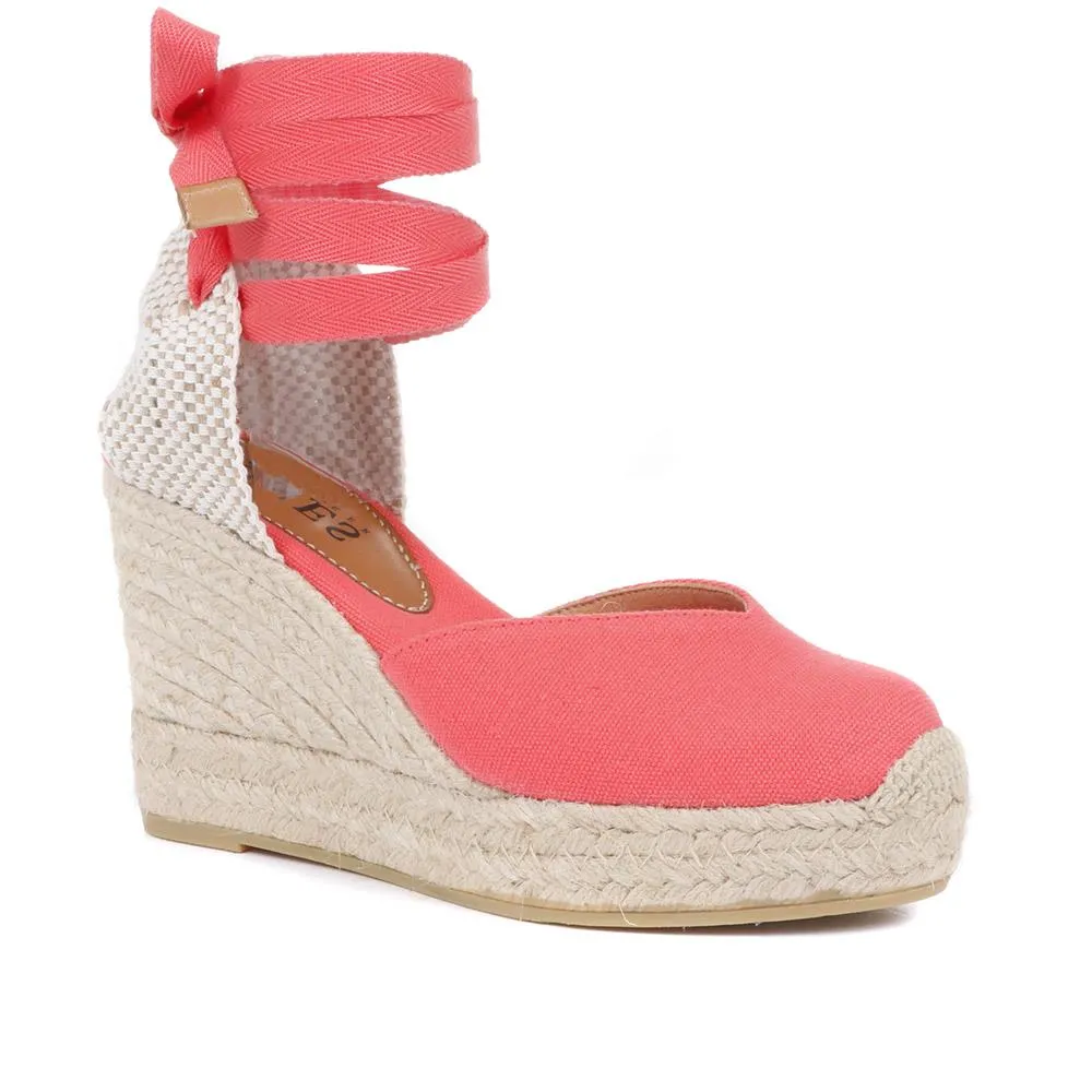 Alyssa Wedge Espadrille Sandals - ALYSSA / 320 328 - Coral sold by Jones Bootmaker product image thumbnail 2
