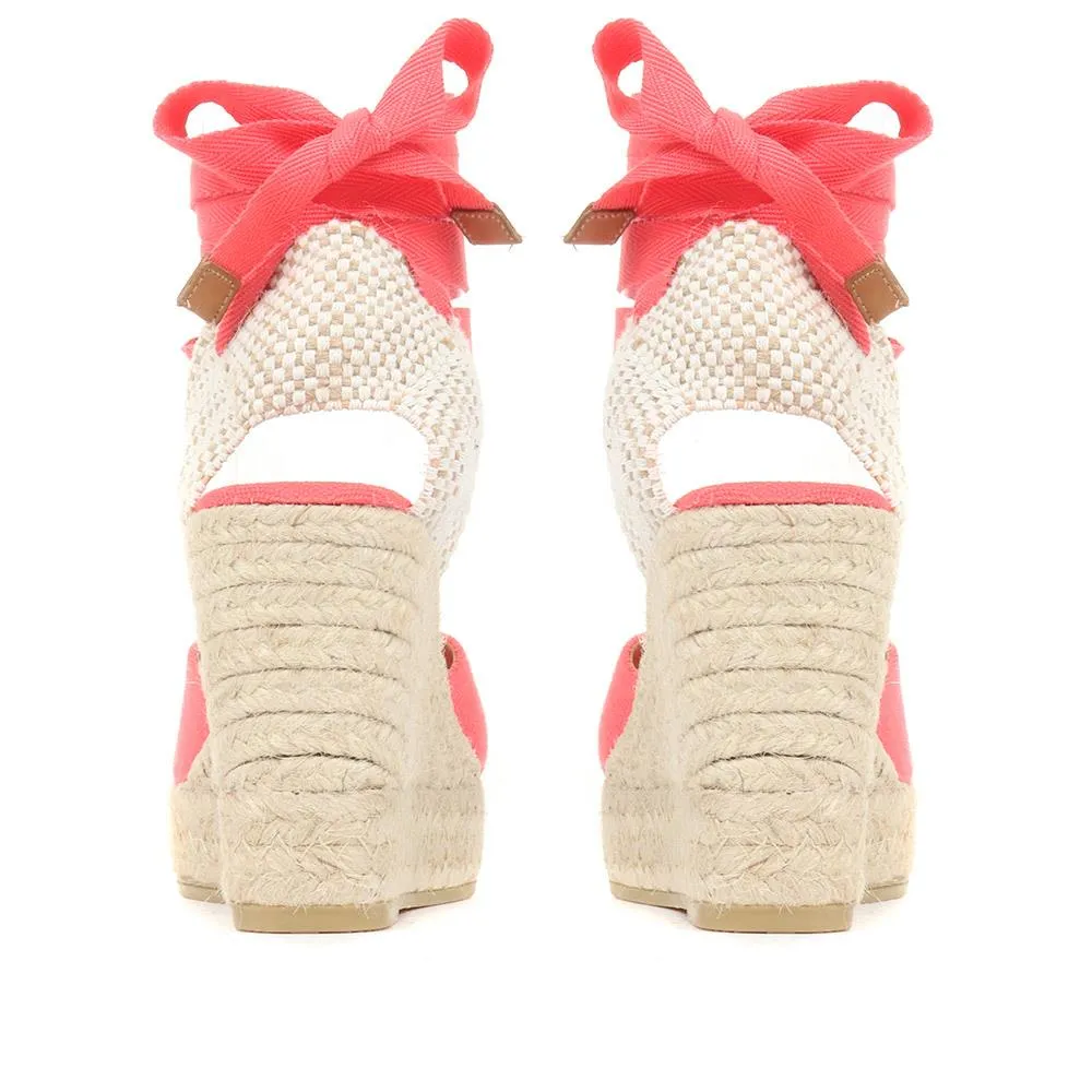Alyssa Wedge Espadrille Sandals - ALYSSA / 320 328 - Coral sold by Jones Bootmaker product image thumbnail 3
