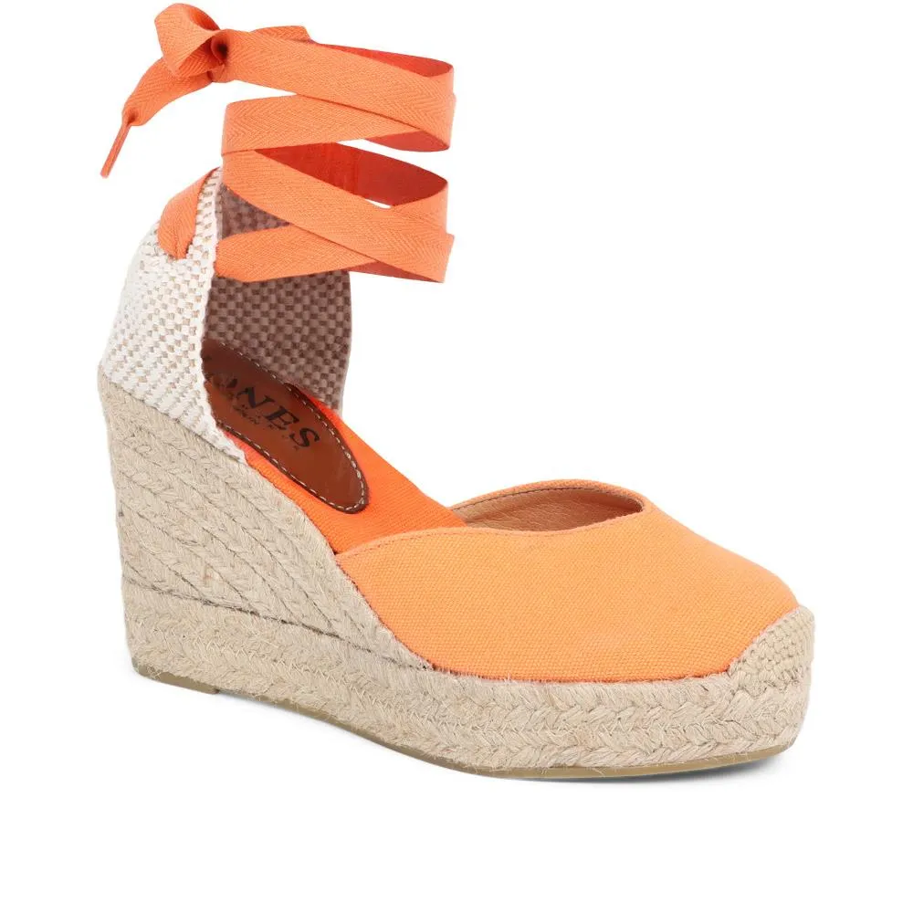 Alyssa Wedge Espadrille Sandals - ALYSSA / 320 328 - Orange sold by Jones Bootmaker product image thumbnail 2