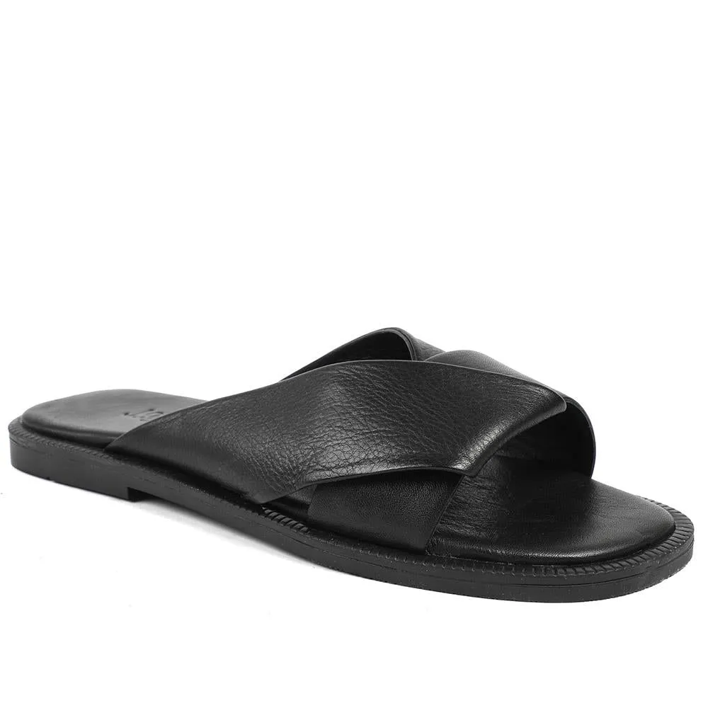 Hazelle Flat Mule Sandals - HAZELLE / 325 227 - Black sold by Jones Bootmaker product image thumbnail 2