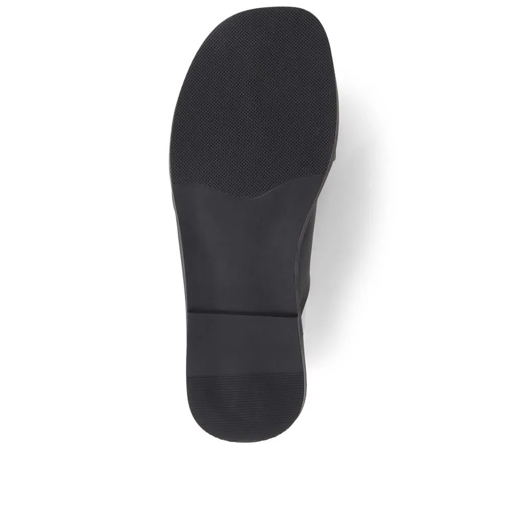 Hazelle Flat Mule Sandals - HAZELLE / 325 227 - Black sold by Jones Bootmaker product image thumbnail 4