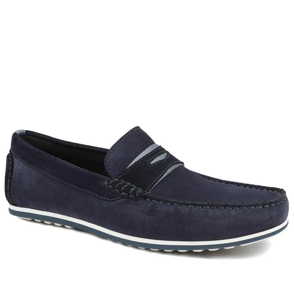 Bonetti3 All-Leather Loafers - BONETTI3 / 328 713 - Blue Suede sold by Jones Bootmaker product image thumbnail 2