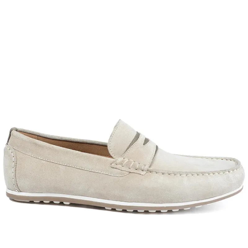 Bonetti3 All-Leather Loafers - BONETTI3 / 328 713 - Sand Suede made by Jones Bootmaker