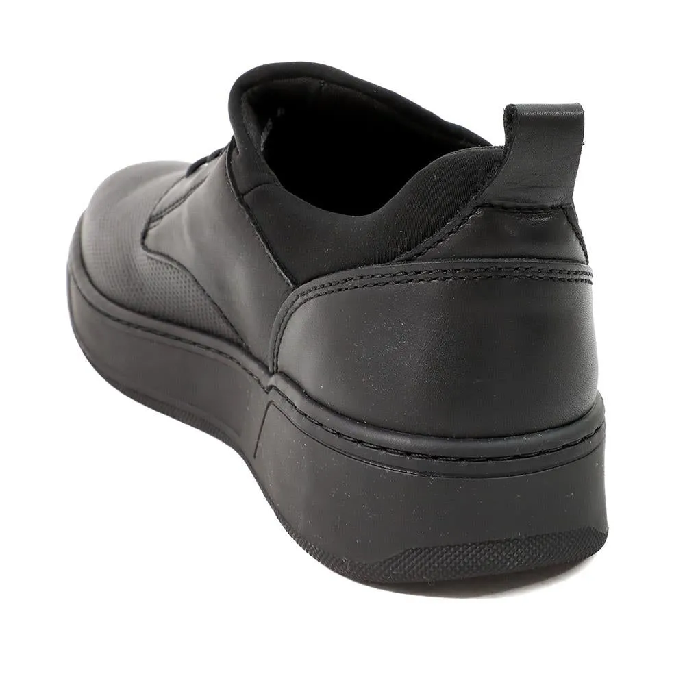 Seamus Casual Lace-Up Trainers - SEAMUS / 327 315 - Black Leather sold by Jones Bootmaker product image thumbnail 3