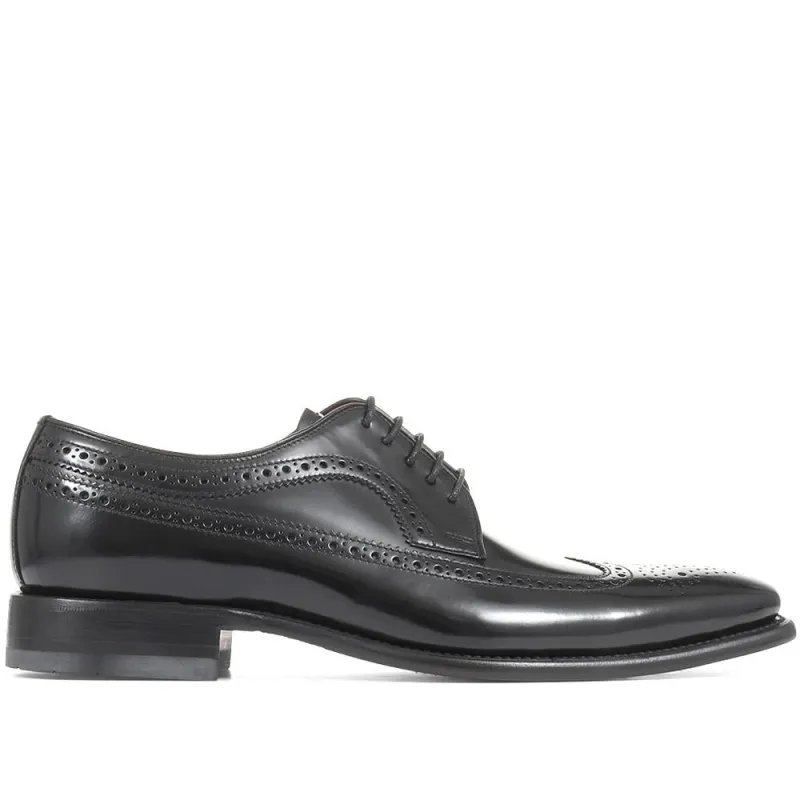 Clint Leather Goodyear Welted Brogues - CLINT / 27234280 - Black made by Loake