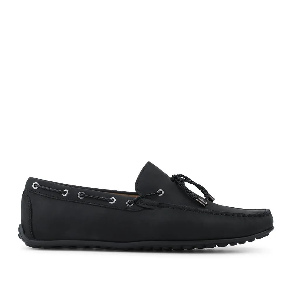Pedro Leather Tasselled Loafers - PEDRO / 328 711 - Black Nubuck sold by Jones Bootmaker product image thumbnail 3