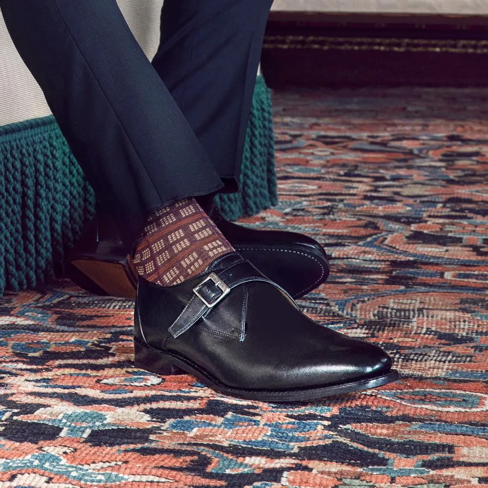 Knoxx Leather Monk Shoes - KNOXX / 318 994 - Black sold by Jones Bootmaker product image thumbnail 5