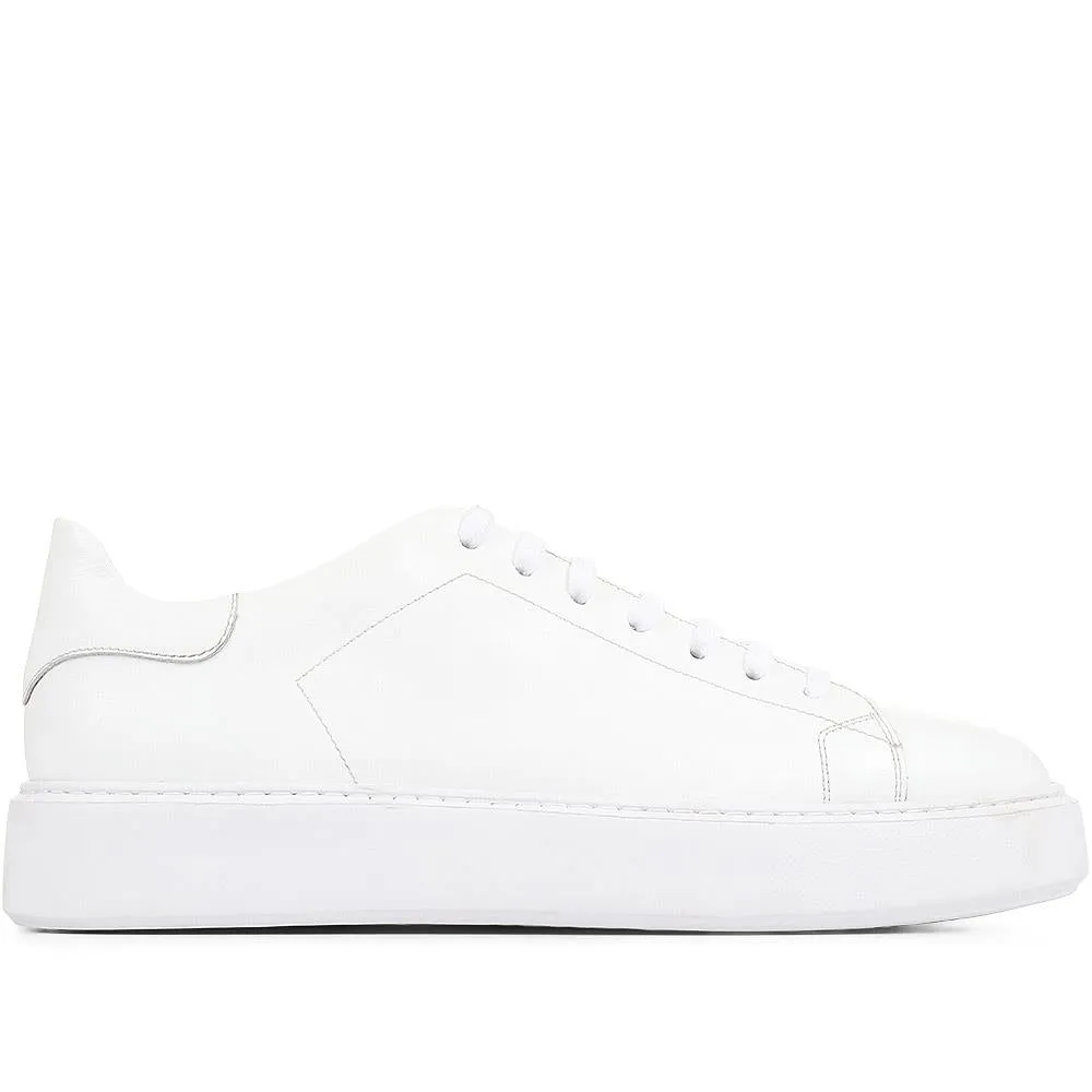 Sedbergh Smart Leather Trainers - SEDBERGH / 322 931 - White sold by Jones Bootmaker