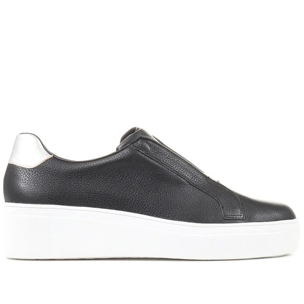 Fernanda Laceless Trainers - FERNANDA / 323 738 - Black sold by Jones Bootmaker