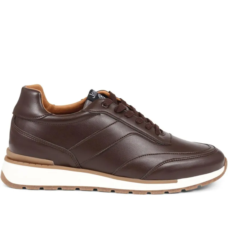 Tadcaster Apple Leather Trainers - TADCASTER / 324 012 made by Jones Bootmaker