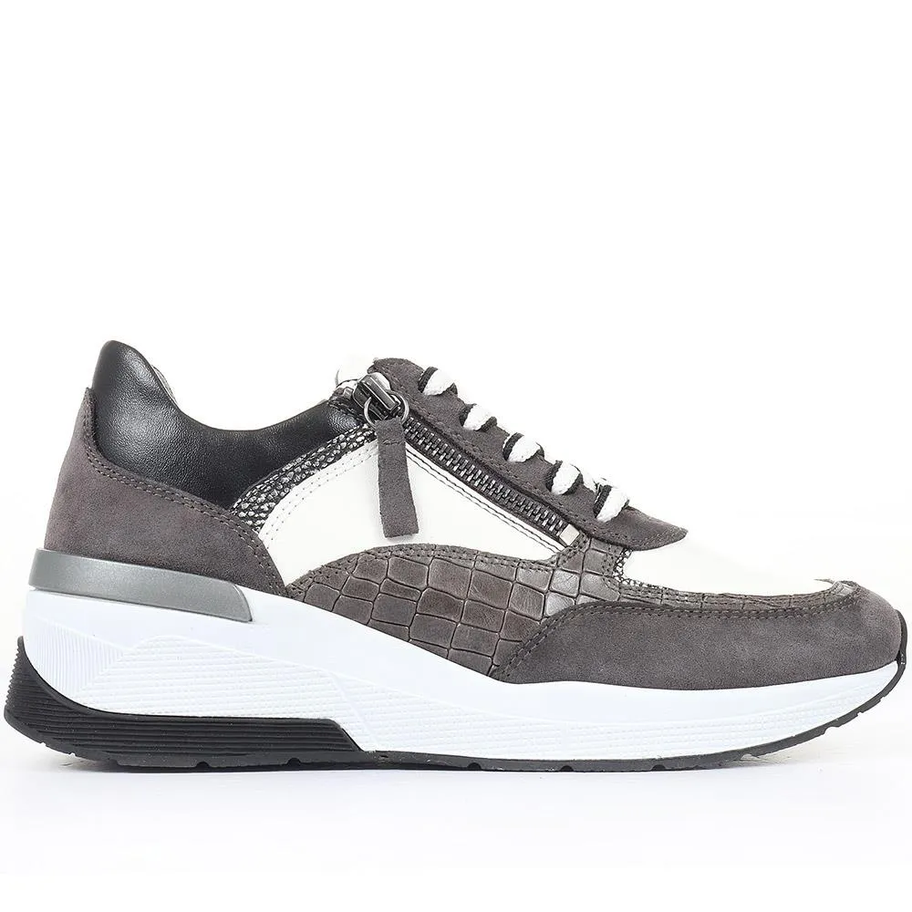 Alyson 30 Lace-Up Trainers - SINO33513 / 320 364 - Grey Multi sold by Jones Bootmaker