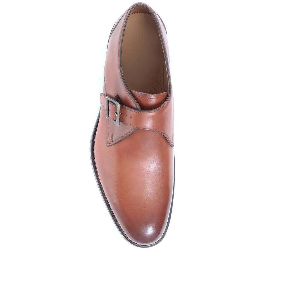 Knoxx Leather Monk Shoes - KNOXX / 318 994 - British Tan sold by Jones Bootmaker product image thumbnail 4