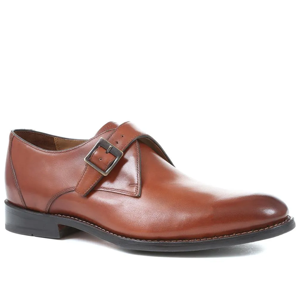 Knoxx Leather Monk Shoes - KNOXX / 318 994 - British Tan sold by Jones Bootmaker product image thumbnail 2
