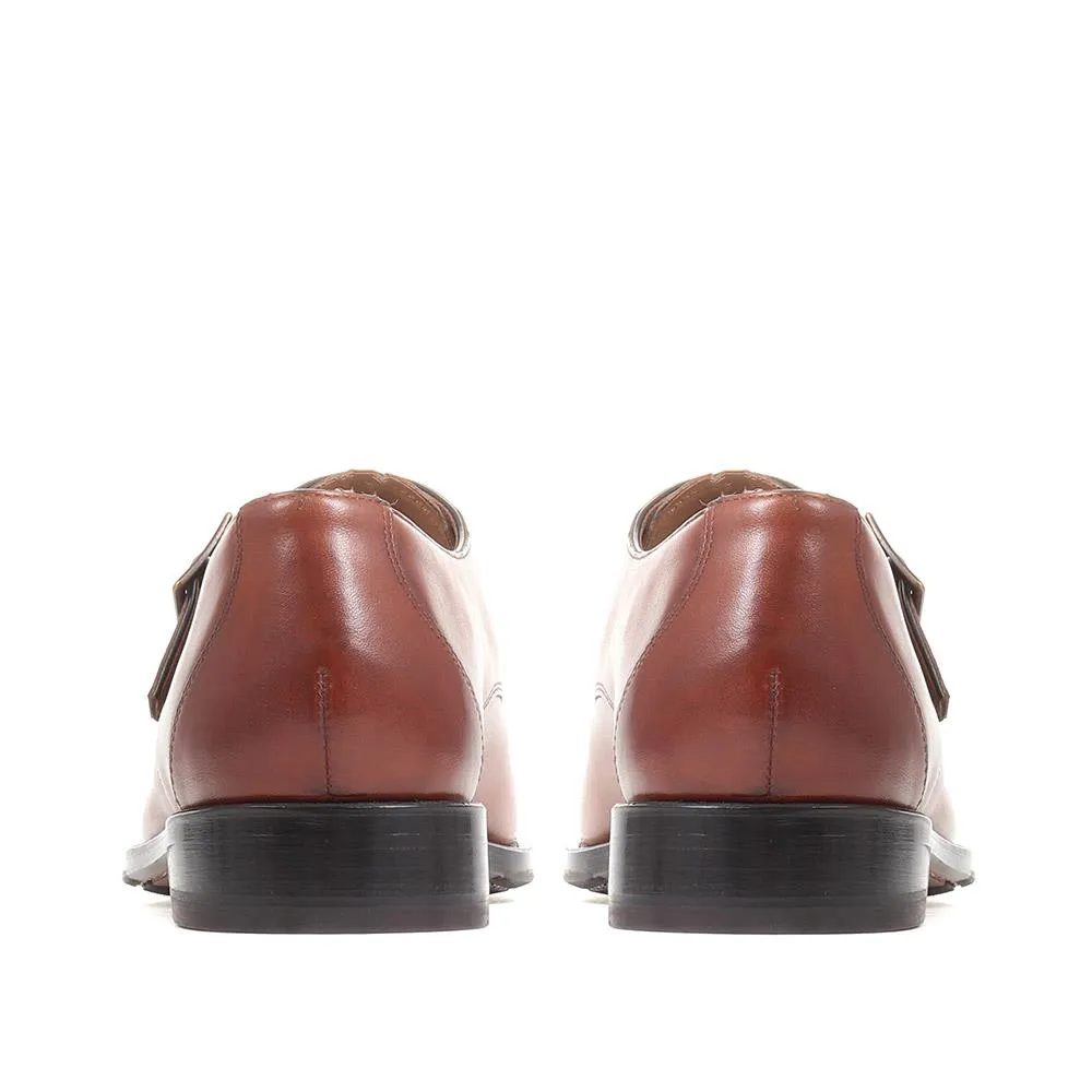 Knoxx Leather Monk Shoes - KNOXX / 318 994 - British Tan sold by Jones Bootmaker product image thumbnail 3