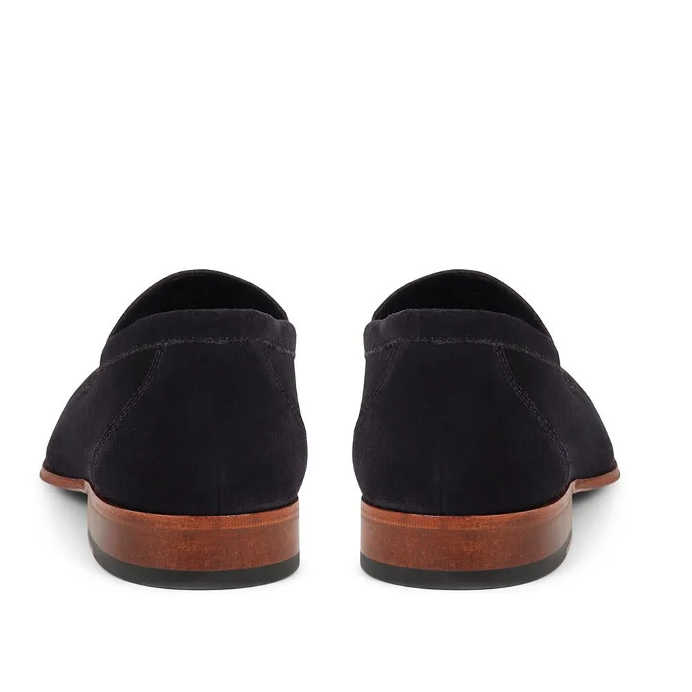 Rake Leather Loafers - RAKE / 325 092 - Navy Suede sold by Jones Bootmaker product image thumbnail 3