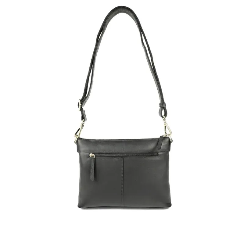 Wynne Leather Crossbody Bag - WYNNE / 329 240 - Black Leather made by Jones Bootmaker
