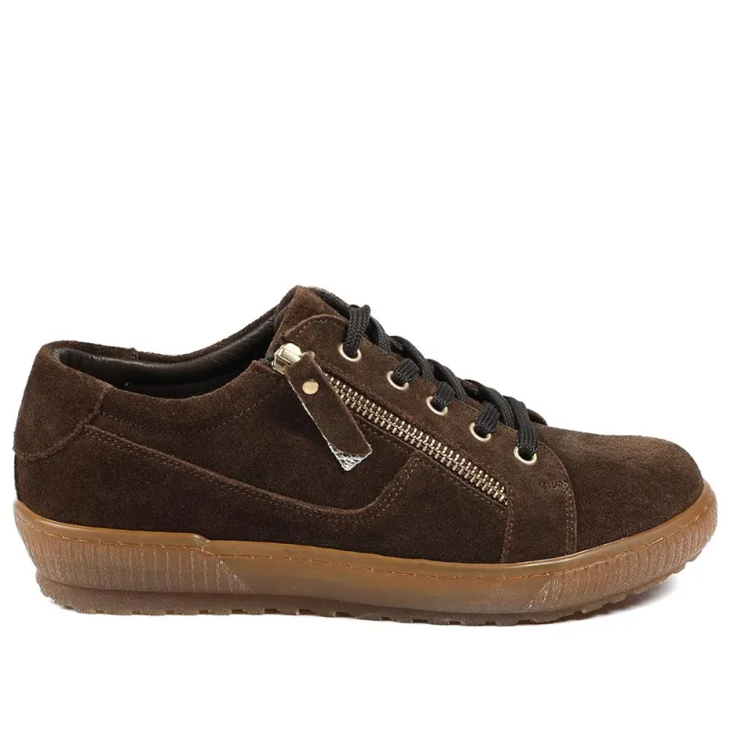Padova Wide-Fit Leather Trainers - PADOVAWIDE / 326 787 made by Jones Bootmaker