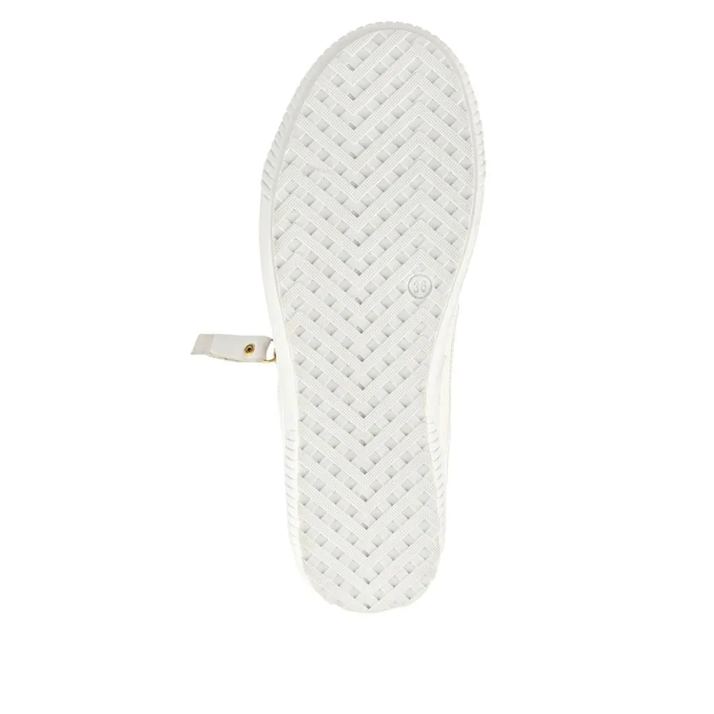 Padova Wide-Fit Leather Trainers - PADOVAWIDE / 326 787 - White sold by Jones Bootmaker product image thumbnail 5