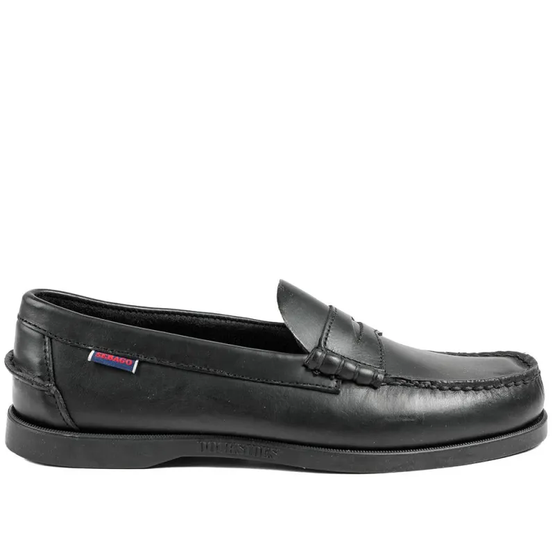 Cushioned Leather Loafers - ARDGB43500 / 328 702 - Black made by Sebago