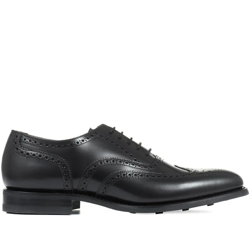 Cherokee Wide-Fit Leather Oxford Brogues - LOA31503 / 317 646 - Black made by Jones Bootmaker