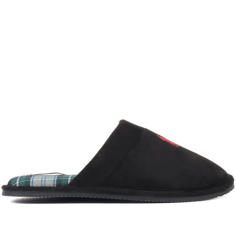 Klarence Mule Slipper - JUNOC34501 / 320 489 - Black made by Ralph Lauren