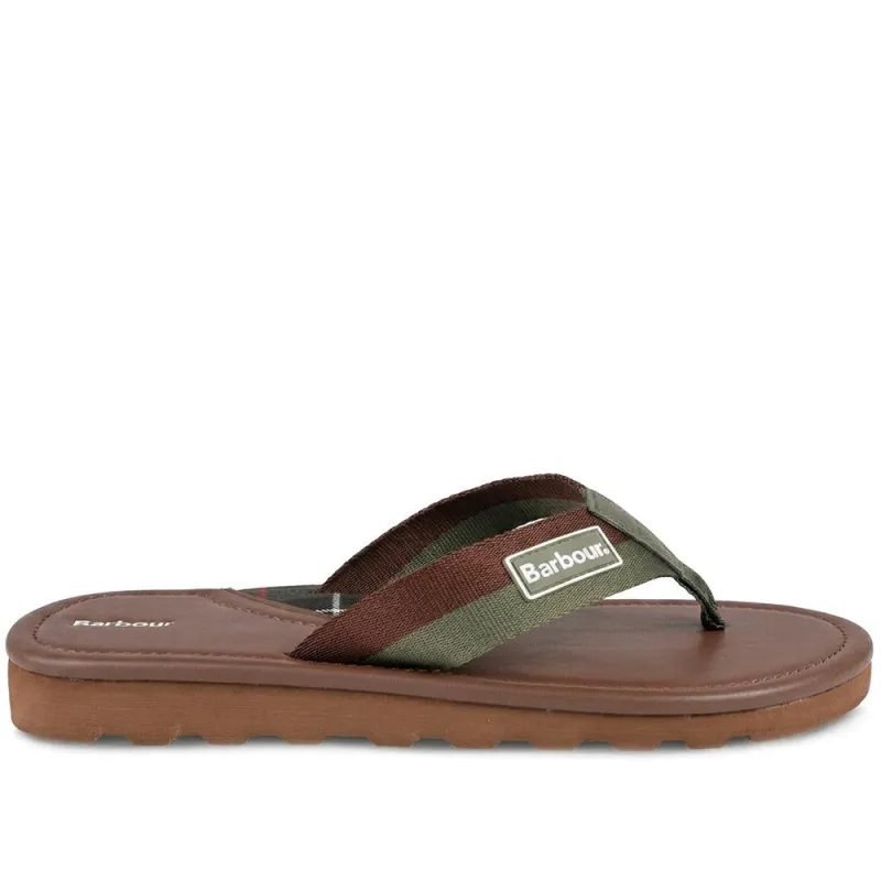 Barbour Harker Sandals - BARBR43506 / 328 661 - Green-Brown made by Barbour