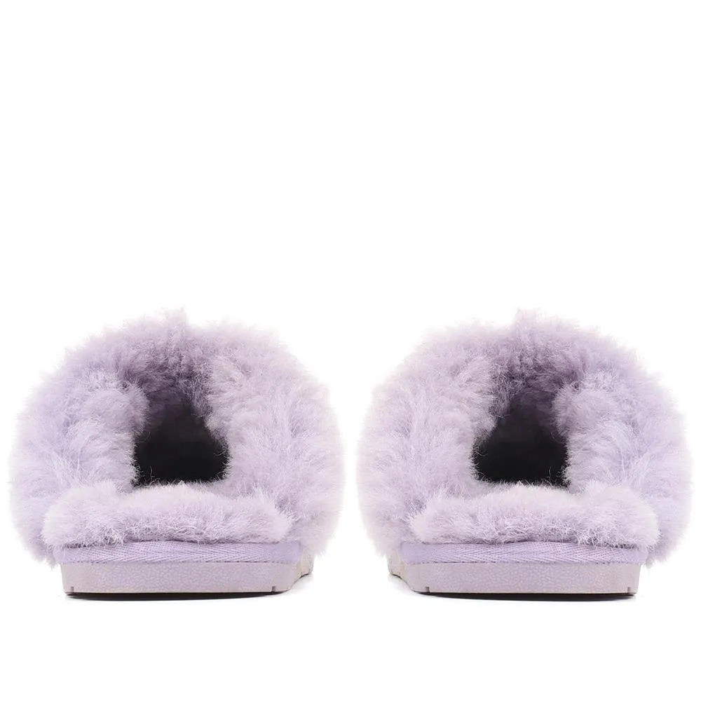 Bella-Rose Sheepskin Mule Slippers - BELLA-ROSE / 319 378 - Lilac sold by Jones Bootmaker product image thumbnail 3