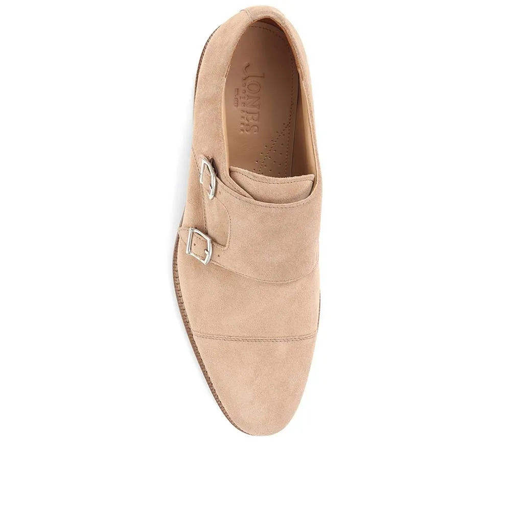 Nathaniel Leather Double Monk Shoes - NATHANIEL / 320 484 - Sand Suede sold by Jones Bootmaker product image thumbnail 4