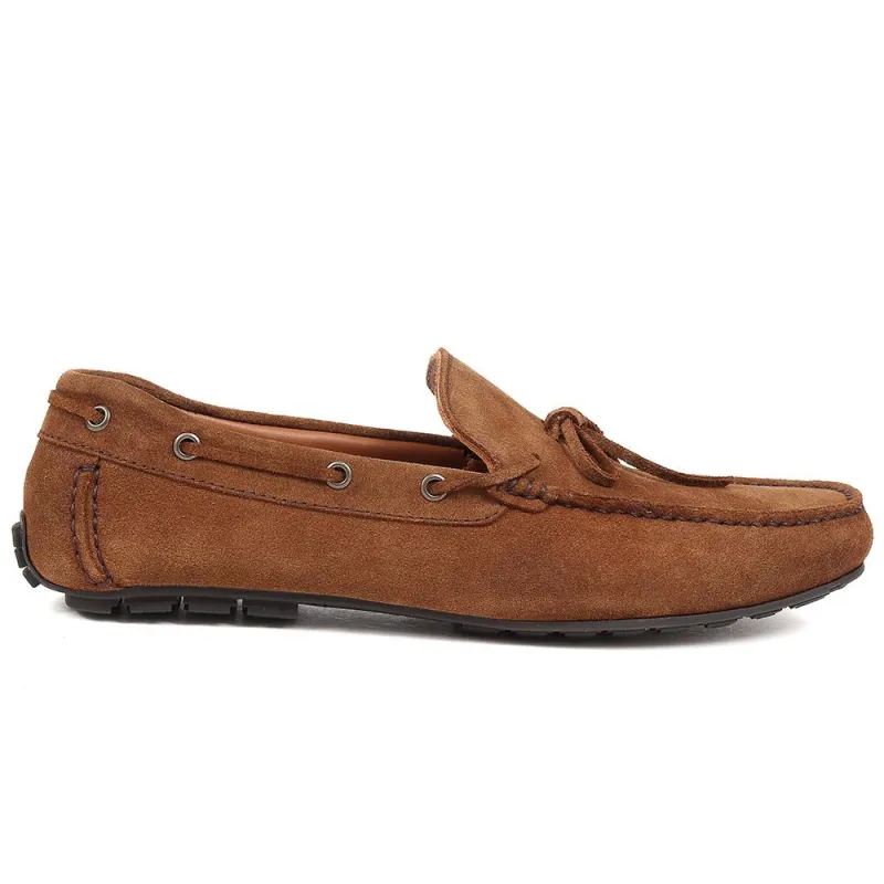 Percival Casual Moccasins - PERCIVAL / 324 023 - Tobacco made by Jones Bootmaker