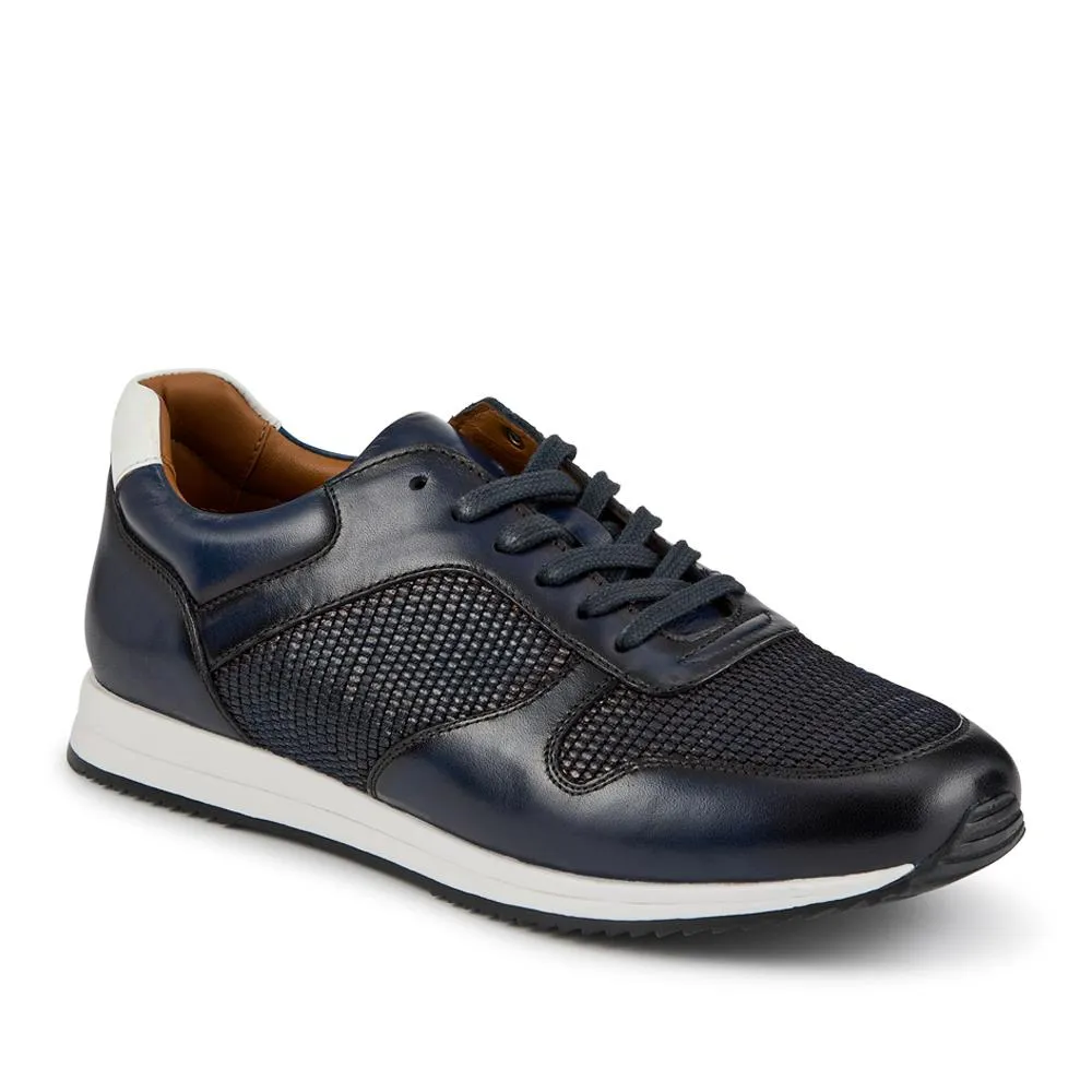 St Louis Casual Leather Lace Up Trainers - STLOUIS / 328 814 - Navy sold by Jones Bootmaker product image thumbnail 2