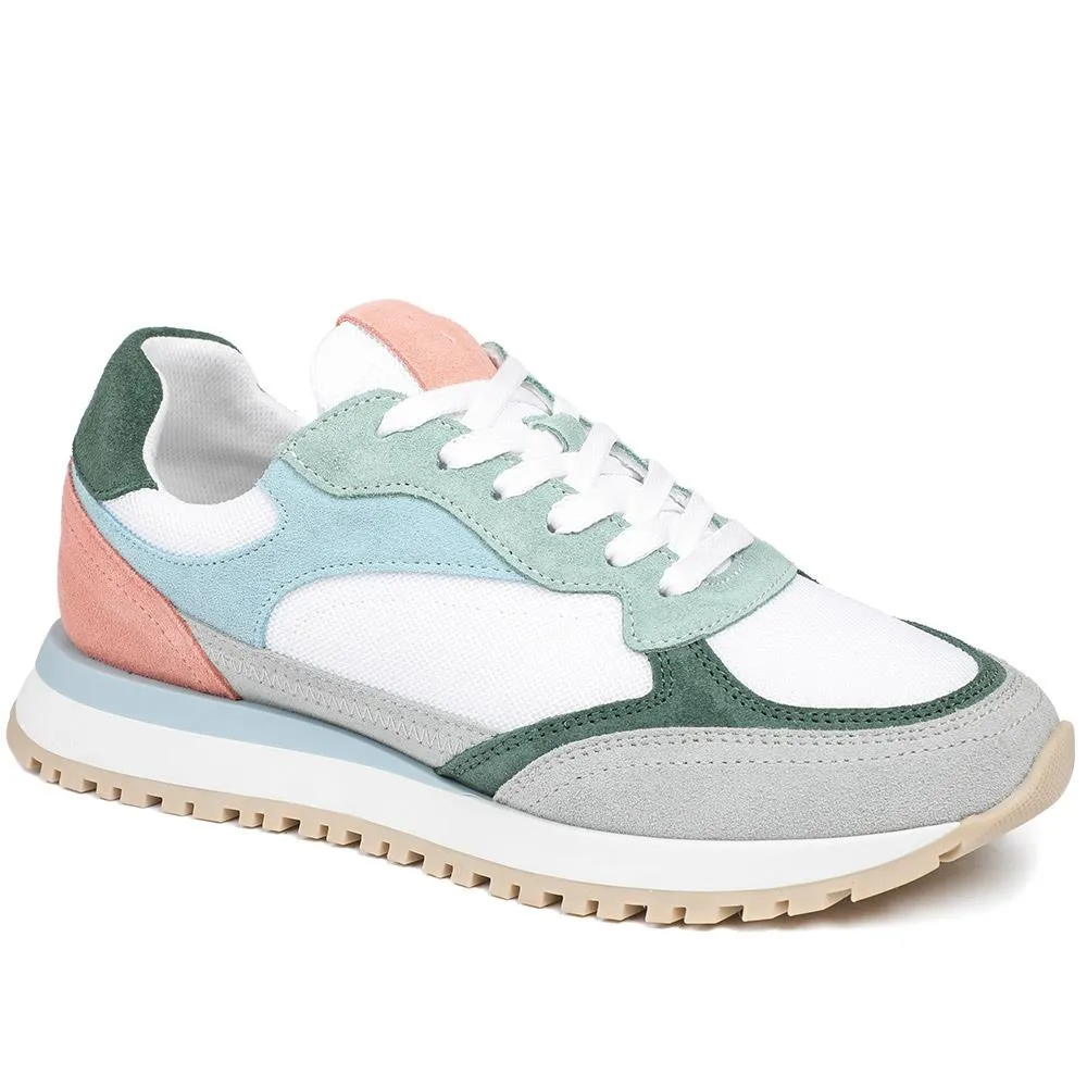 Asha Leather Wedge Trainers - ASHA / 329 137 - White Multi sold by Jones Bootmaker product image thumbnail 2